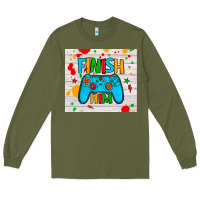 Army Green finish him Long Sleeve Tee - JahusDesignShop