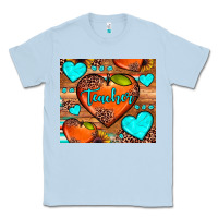 Dusty Blue teacher hearts Classic Tee - JahusDesignShop