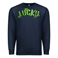Navy lucky st patricks day Premium Sweatshirt - MaliasSmallBusiness