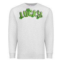 Oatmeal Heather lucky st patricks day Premium Sweatshirt - MaliasSmallBusiness
