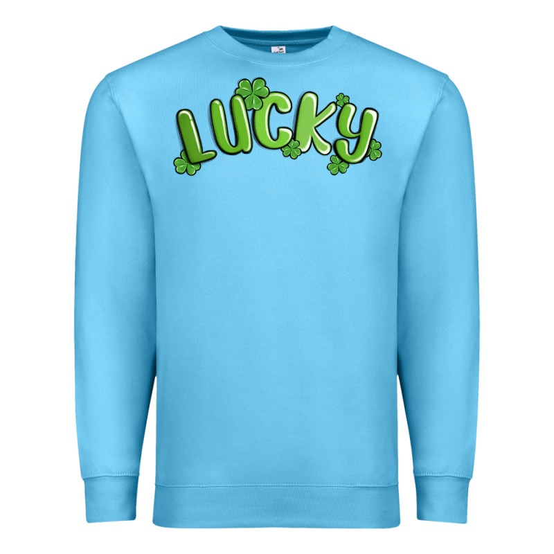 Lucky St Patricks Day Premium Sweatshirt by MaliasSmallBusiness | Teevron