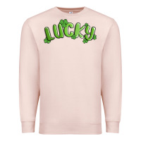 Pale Pink lucky st patricks day Premium Sweatshirt - MaliasSmallBusiness