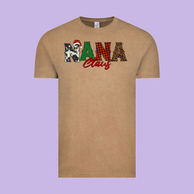 Nana Claus Vintage Tee Designed By Barkaloodesign