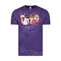 Cloud Purple wedding bride coffee cups Vintage Tee - Zillion Design Studio