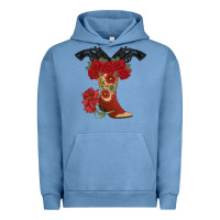 Pigment Pebble Blue Cowboy Boots Urban Hoodie - Bettercallsaul