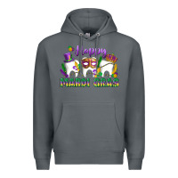 Rock mardi gras celebration with teeth Premium Hoodie - LillyAllenDesigns