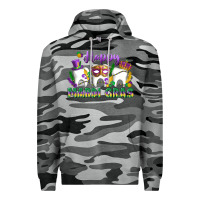 Slate Camo mardi gras celebration with teeth Premium Hoodie - LillyAllenDesigns