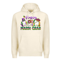 Tofu mardi gras celebration with teeth Premium Hoodie - LillyAllenDesigns
