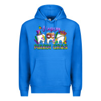 True Royal mardi gras celebration with teeth Premium Hoodie - LillyAllenDesigns