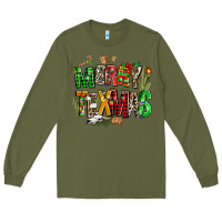 Army Green christmas texas western Long Sleeve Tee - AdoDesignShop