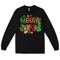 Black christmas texas western Long Sleeve Tee - AdoDesignShop