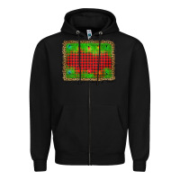 Black christmas lights background Zipper Hoodie - AdoDesignShop