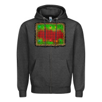 Charcoal Heather christmas lights background Zipper Hoodie - AdoDesignShop
