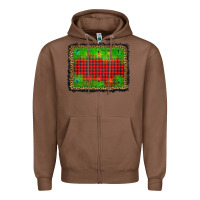 Chestnut christmas lights background Zipper Hoodie - AdoDesignShop