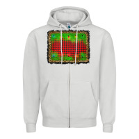 Dove Grey christmas lights background Zipper Hoodie - AdoDesignShop