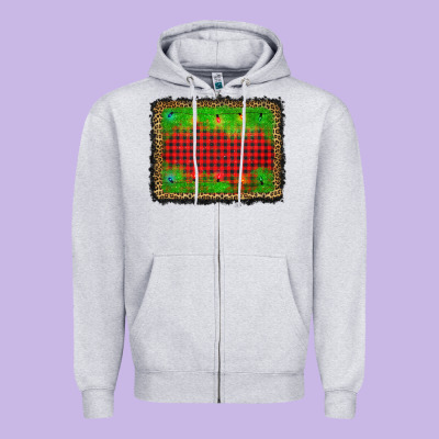 Christmas Lights Background Zipper Hoodie Designed By Adodesignshop