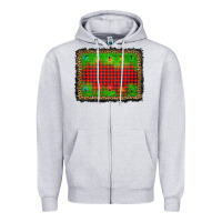 Heather Grey christmas lights background Zipper Hoodie - AdoDesignShop