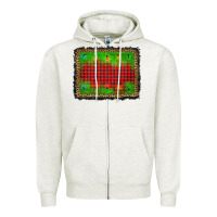 Oatmeal Heather christmas lights background Zipper Hoodie - AdoDesignShop