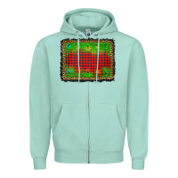 Seafoam christmas lights background Zipper Hoodie - AdoDesignShop