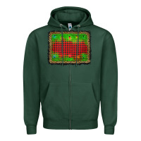 Sports Green christmas lights background Zipper Hoodie - AdoDesignShop