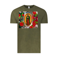 Vintage Olive Lady of Guadalupe Vintage Tee - CTS Tumbler Store