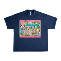 Navy happy easter mousepad Urban Heavy Tee - BarkalooDesign