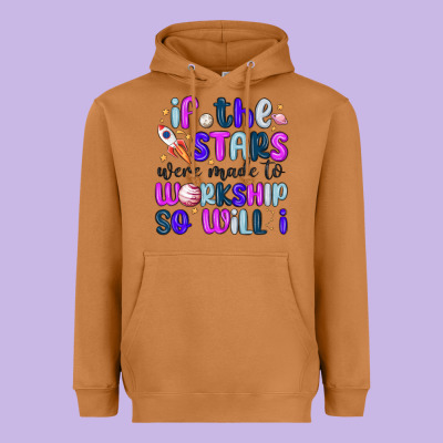 If The Stars Were Made To Worship So Will I Heavyweight Hoodie Designed By Maliassmallbusiness