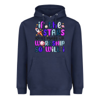 Navy if the stars were made to worship so will i Heavyweight Hoodie - MaliasSmallBusiness