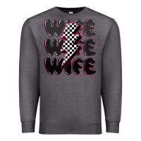 Charcoal Heather wife wife wife Premium Sweatshirt - MaliasSmallBusiness