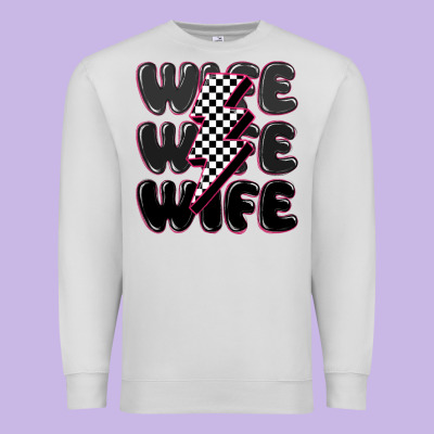 Wife Wife Wife Premium Sweatshirt Designed By Maliassmallbusiness
