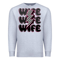 Heather Grey wife wife wife Premium Sweatshirt - MaliasSmallBusiness