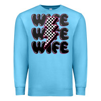 Ocean Blue wife wife wife Premium Sweatshirt - MaliasSmallBusiness