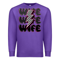 Purple wife wife wife Premium Sweatshirt - MaliasSmallBusiness