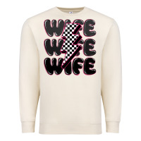Sandshell wife wife wife Premium Sweatshirt - MaliasSmallBusiness