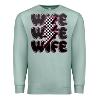 Seafoam wife wife wife Premium Sweatshirt - MaliasSmallBusiness