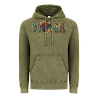Vintage Olive western mama with highland cow Vintage Hoodie - RanaPortraitStore