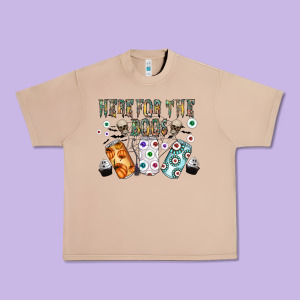 Here For The Boos Urban Heavy Tee Designed By Cowhidedigitalart