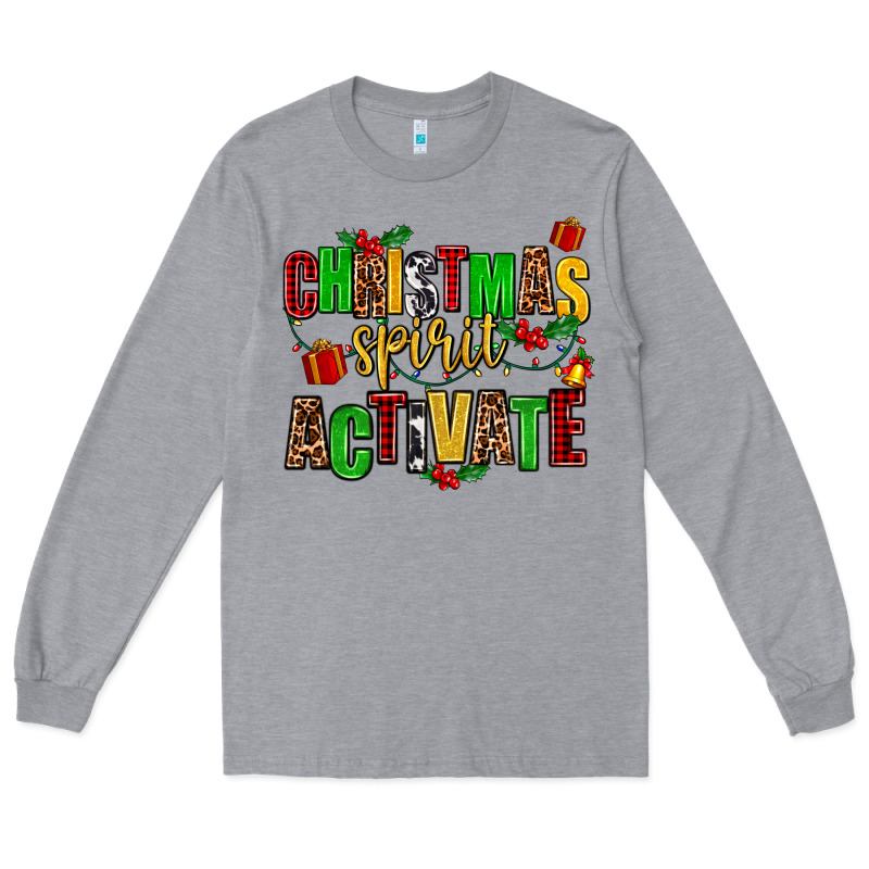 Christmas Spirit Activate Long Sleeve Tee by AdoDesignShop | Teevron