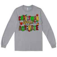 Heather Grey christmas spirit activate Long Sleeve Tee - AdoDesignShop