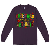 Plum christmas spirit activate Long Sleeve Tee - AdoDesignShop