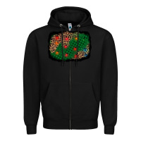 Black green buffalo plaid christmas background Zipper Hoodie - AdoDesignShop