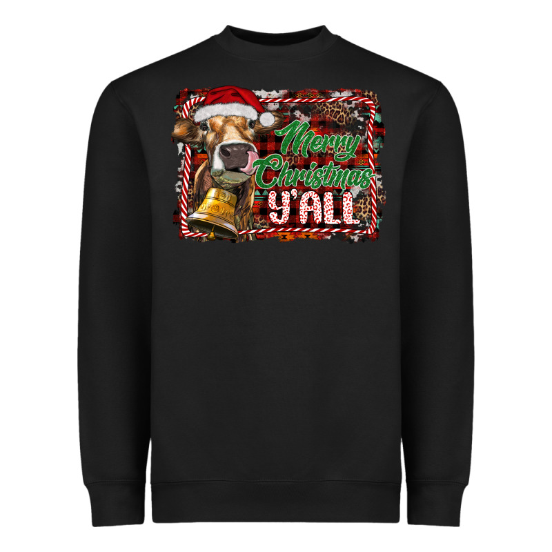 Merry Christmas Y'all Heavyweight Sweatshirt by RanaPortraitStore | Teevron