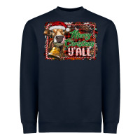 Navy merry christmas y'all Heavyweight Sweatshirt - RanaPortraitStore