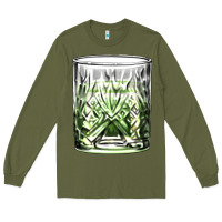 Army Green gin tonic Long Sleeve Tee - AdoDesignShop