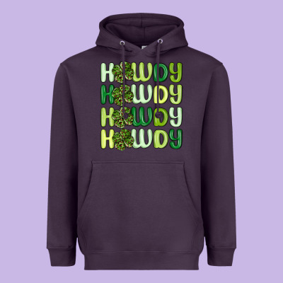 Howdy St Patrick S Day Heavyweight Hoodie Designed By Maliassmallbusiness