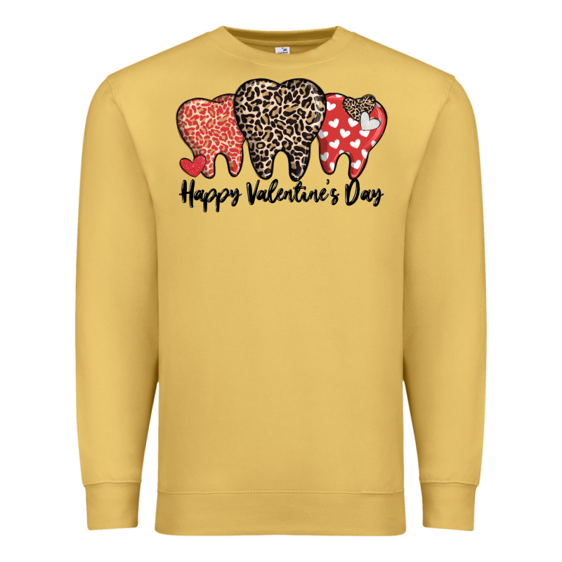 Dentist Happy Valentines Day Premium Sweatshirt by MaliasSmallBusiness | Teevron