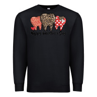 Black dentist happy valentines day Premium Sweatshirt - MaliasSmallBusiness