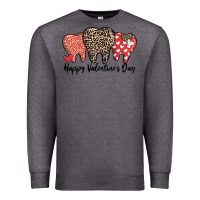 Charcoal Heather dentist happy valentines day Premium Sweatshirt - MaliasSmallBusiness