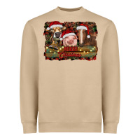 Merry Christmas Farm Animals Heavyweight Sweatshirt | Teevron
