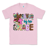 Bubblegum Pink saved by his grace Classic Tee - AdoDesignShop